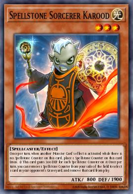 Spellstone Sorcerer Karood Yu-Gi-Oh card