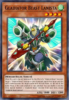 Gladiator Beast Lanista Yu-Gi-Oh card