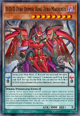 D/D/D Zero Doom Queen Machinex Yu-Gi-Oh card