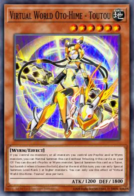 Virtual World Oto-Hime - Toutou Yu-Gi-Oh card