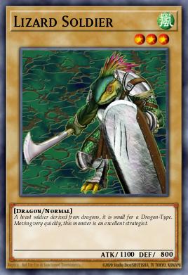 Lizard Soldier Yu-Gi-Oh card