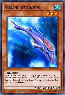 Shark Stickers Yu-Gi-Oh card