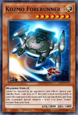 Kozmo Forerunner Yu-Gi-Oh card