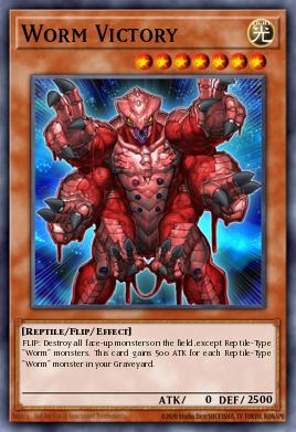 Worm Victory Yu-Gi-Oh card