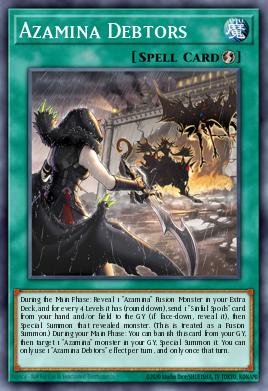 Azamina Debtors Yu-Gi-Oh card
