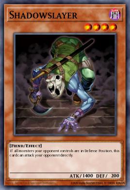 Shadowslayer Yu-Gi-Oh card
