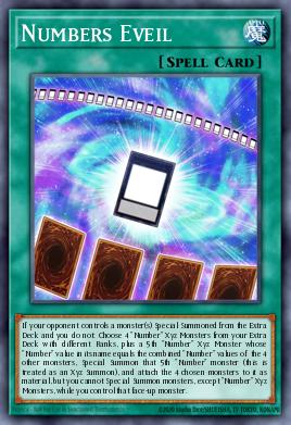 Numbers Eveil Yu-Gi-Oh card