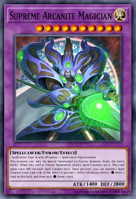 Supreme Arcanite Magician Yu-Gi-Oh card