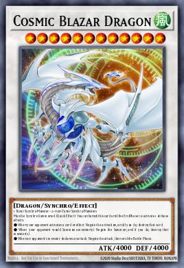 Cosmic Blazar Dragon Yu-Gi-Oh card