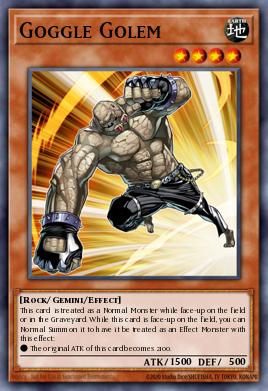 Goggle Golem Yu-Gi-Oh card