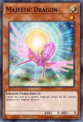 Majestic Dragon Yu-Gi-Oh card