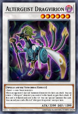Altergeist Dragvirion Yu-Gi-Oh card