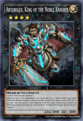 Artorigus, King of the Noble Knights Yu-Gi-Oh card