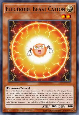 Electrode Beast Cation Yu-Gi-Oh card