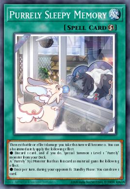 Purrely Sleepy Memory Yu-Gi-Oh card