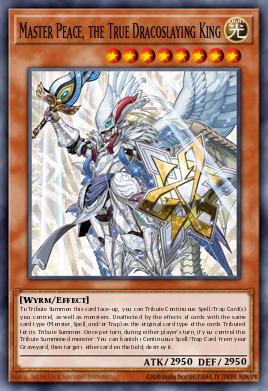 Master Peace, the True Dracoslaying King Yu-Gi-Oh card