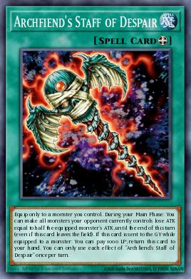 Archfiend's Staff of Despair Yu-Gi-Oh card