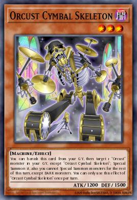 Orcust Cymbal Skeleton Yu-Gi-Oh card