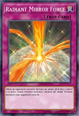Radiant Mirror Force Yu-Gi-Oh card