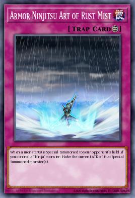 Armor Ninjitsu Art of Rust Mist Yu-Gi-Oh card