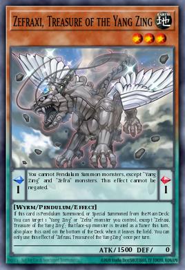 Zefraxi, Treasure of the Yang Zing Yu-Gi-Oh card