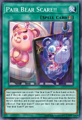 Pair Bear Scare!! Yu-Gi-Oh card