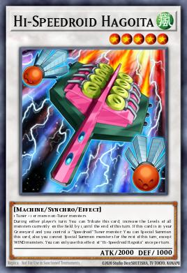 Hi-Speedroid Hagoita Yu-Gi-Oh card