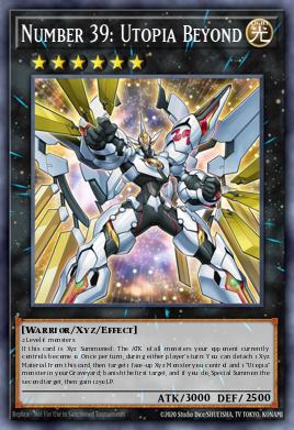 Number 39: Utopia Beyond Yu-Gi-Oh card