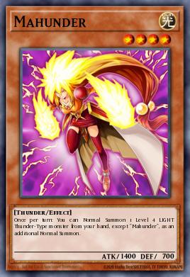 Mahunder Yu-Gi-Oh card