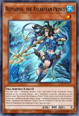 Neptabyss, the Atlantean Prince Yu-Gi-Oh card