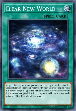 Clear New World Yu-Gi-Oh card