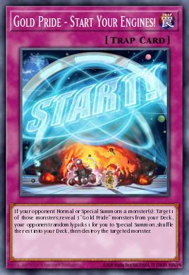 Gold Pride - Start Your Engines! Yu-Gi-Oh card