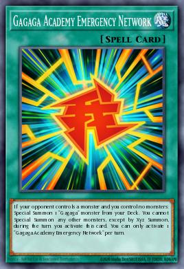 Gagaga Academy Emergency Network Yu-Gi-Oh card
