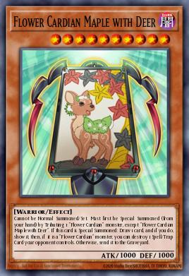Flower Cardian Maple with Deer Yu-Gi-Oh card