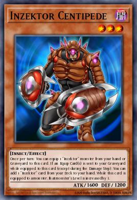 Inzektor Centipede Yu-Gi-Oh card