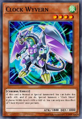 Clock Wyvern Yu-Gi-Oh card