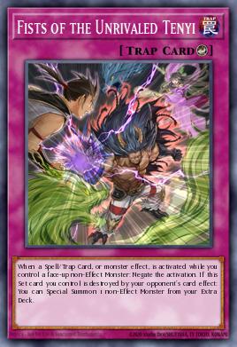 Fists of the Unrivaled Tenyi Yu-Gi-Oh card