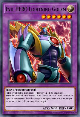 Evil HERO Lightning Golem Yu-Gi-Oh card