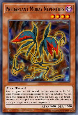 Predaplant Moray Nepenthes Yu-Gi-Oh card