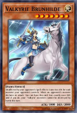 Valkyrie Brunhilde Yu-Gi-Oh card