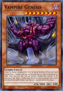 Vampire Genesis Yu-Gi-Oh card