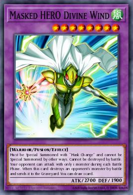 Masked HERO Divine Wind Yu-Gi-Oh card