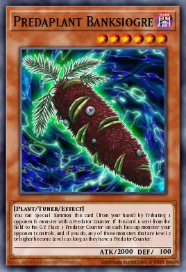 Predaplant Banksiogre Yu-Gi-Oh card