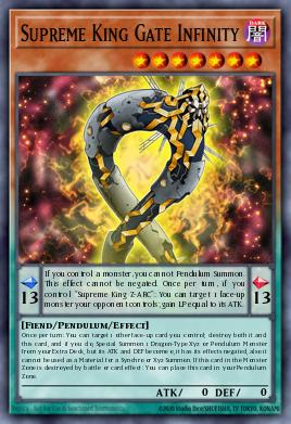 Supreme King Gate Infinity Yu-Gi-Oh card