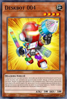Deskbot 004 Yu-Gi-Oh card
