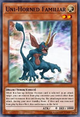 Uni-Horned Familiar Yu-Gi-Oh card