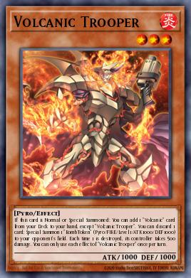 Volcanic Trooper Yu-Gi-Oh card