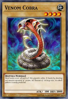 Venom Cobra Yu-Gi-Oh card