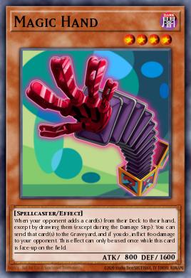 Magic Hand Yu-Gi-Oh card