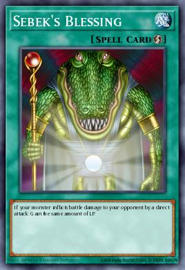 Sebek's Blessing Yu-Gi-Oh card